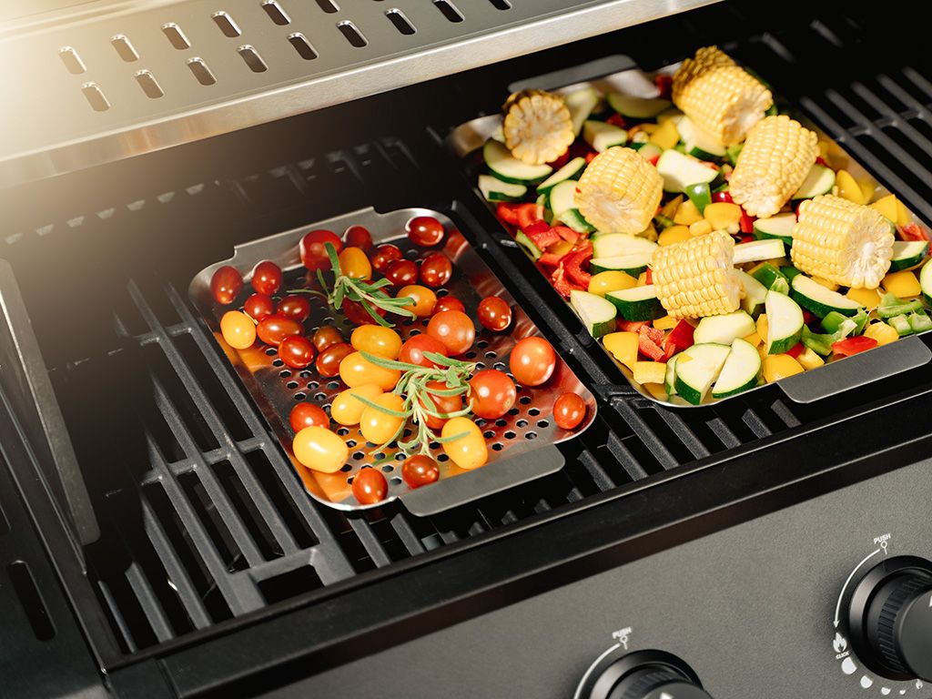 RUOSTUMATON TERÄS BBQ-ALUSTA 33×18 CM - 2