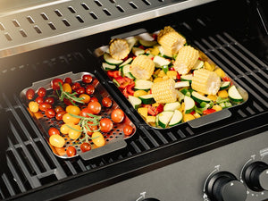 RUOSTUMATON TERÄS BBQ-ALUSTA 43×25 CM - 4